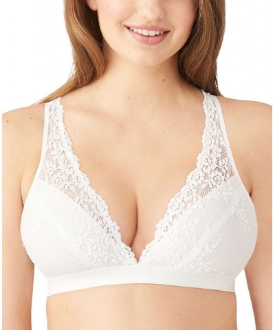 Embrace Lace Soft Cup Wireless Bra Lingerie 852191 Delicious White $27.04 Bras