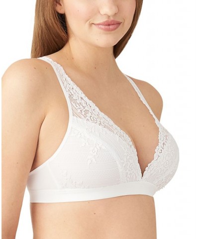 Embrace Lace Soft Cup Wireless Bra Lingerie 852191 Delicious White $27.04 Bras