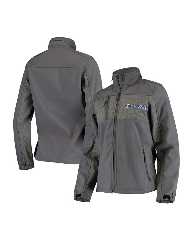 Women's Charcoal Los Angeles Rams Zephyr Softshell Full-Zip Jacket Charcoal $36.30 Jackets