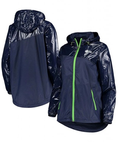 Women's College Navy Seattle Seahawks Double-Coverage Full-Zip Hoodie Jacket College Navy $36.90 Jackets