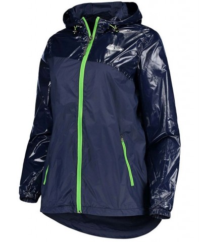 Women's College Navy Seattle Seahawks Double-Coverage Full-Zip Hoodie Jacket College Navy $36.90 Jackets