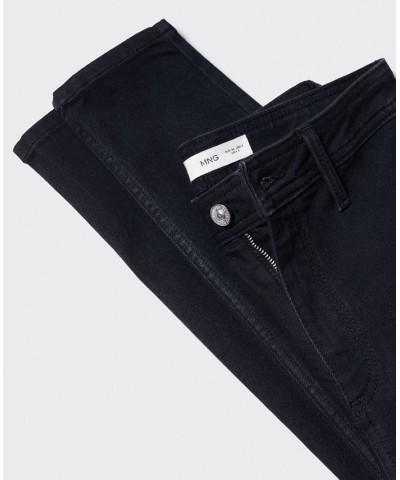 Women's High-Waist Cotton-Blend Jeggings Black Denim $31.35 Jeans