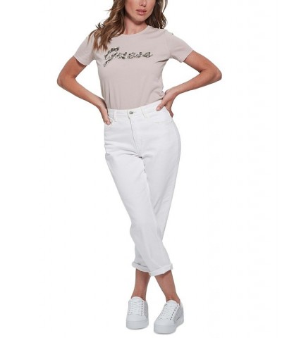 Women's Eco Bonita Logo Short Sleeve T-Shirt Gray $31.27 Tops