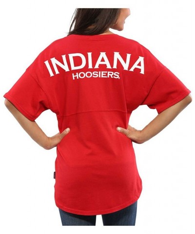 Women's Crimson Indiana Hoosiers Oversized T-shirt Crimson $32.90 Tops