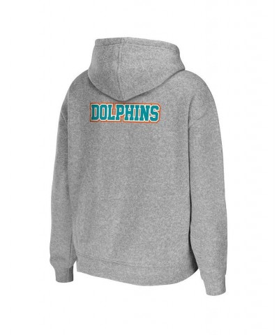 Women's Heathered Gray Miami Dolphins Team Full-Zip Hoodie Heathered Gray $43.00 Sweatshirts