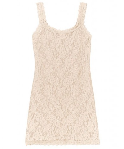 Signature Sheer Lace Lingerie Camisole 1390L Tan/Beige $34.00 Tops