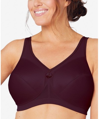 Women's Full Figure Plus Size MagicLift Active Wirefree Support Bra Purple $25.78 Bras