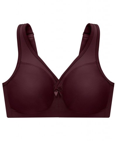 Women's Full Figure Plus Size MagicLift Active Wirefree Support Bra Purple $25.78 Bras