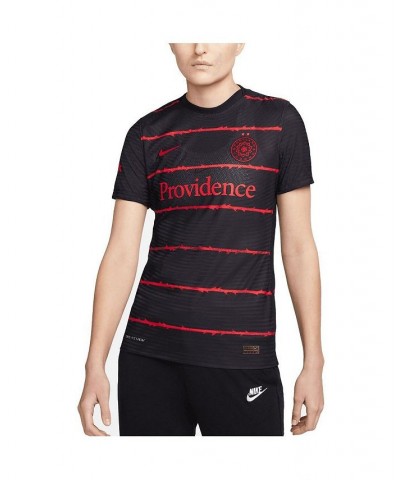 Women's Black Portland Thorns Fc 2021/22 Authentic Home Match Jersey Black $54.53 Jersey