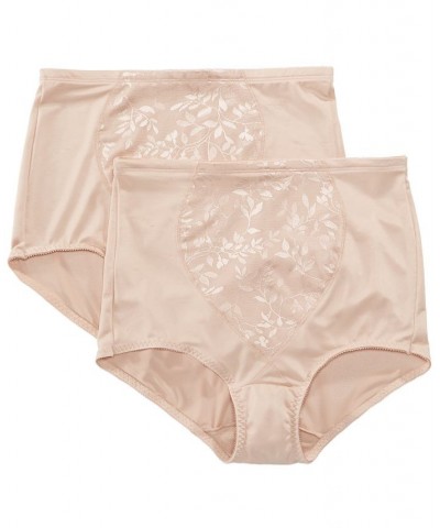 Women's Firm Control Tummy Panel 2 Pack X710 Light Beige/Light Beige (Nude 5) $14.49 Panty