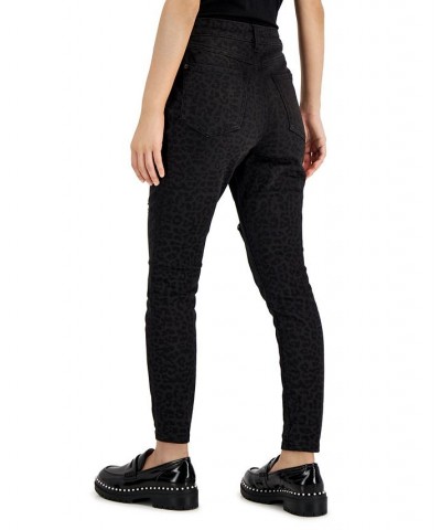 Petite Mid-Rise Ripped Animal-Print Skinny Jeans Classic Cheetah $15.22 Jeans