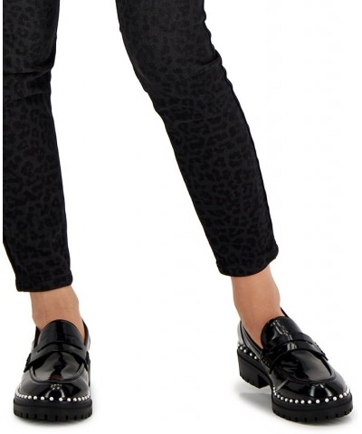 Petite Mid-Rise Ripped Animal-Print Skinny Jeans Classic Cheetah $15.22 Jeans