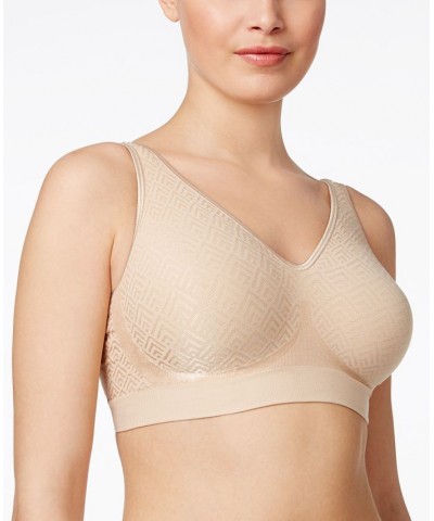 Comfort Revolution ComfortFlex Fit Seamless 2-ply Wireless Bra 3484 Nude Retro (Nude 5) $16.19 Bras