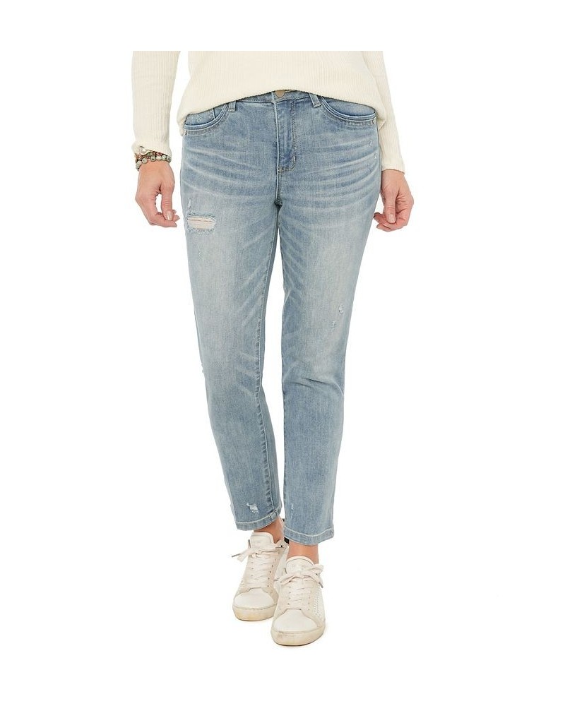 Women's "Ab"Solution Vintage-Like Skinny Jeans Light Blue Vintage-like $42.30 Jeans