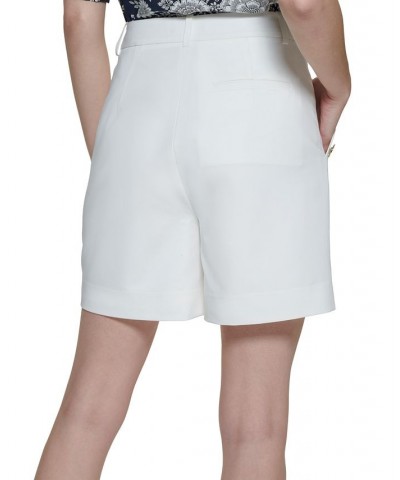 Women's Button Embellished Shorts Ivory $51.48 Shorts