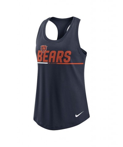 Women's Navy Chicago Bears Team Name City Tri-Blend Racerback Tank Top Navy $24.29 Tops