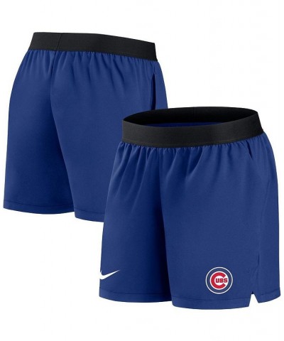 Women's Royal Chicago Cubs Authentic Collection Flex Vent Max Performance Shorts Royal $21.50 Shorts