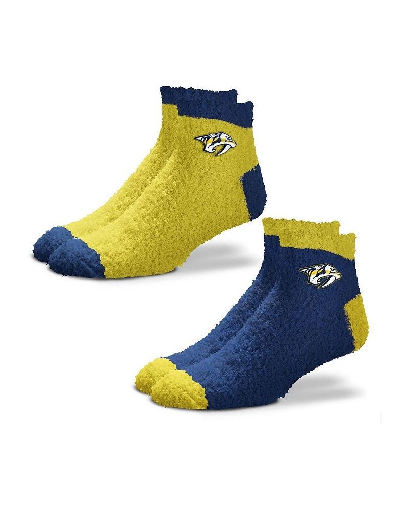 Women's Nashville Predators 2-Pack Team Sleep Soft Socks Navy $18.87 Socks