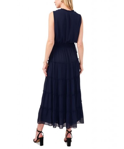 Smocked-Waist Tiered Maxi Dress Jbs Navy $54.50 Dresses