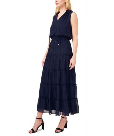 Smocked-Waist Tiered Maxi Dress Jbs Navy $54.50 Dresses