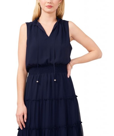 Smocked-Waist Tiered Maxi Dress Jbs Navy $54.50 Dresses