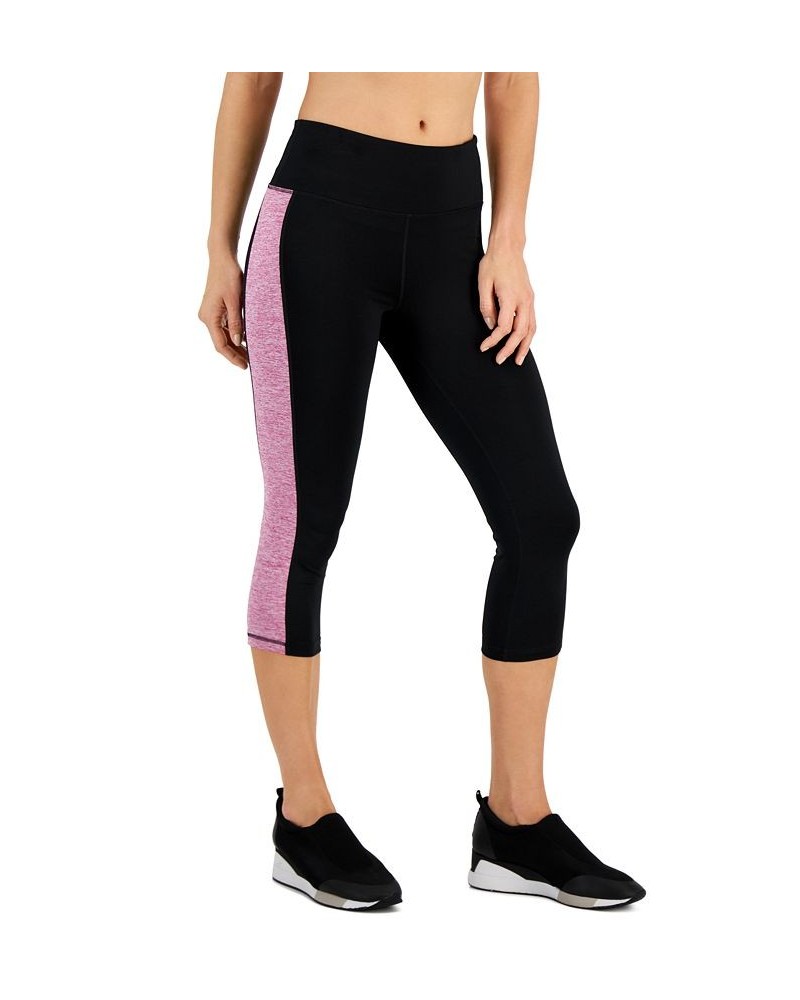 Active Petite Colorblocked Cropped Leggings Noir Purple Cos $11.35 Pants