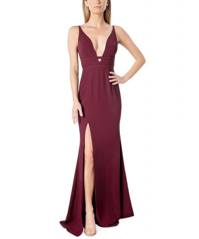 Women's Viola Off-The-Shoulder Bodycon Dress Burgundy $45.51 Dresses