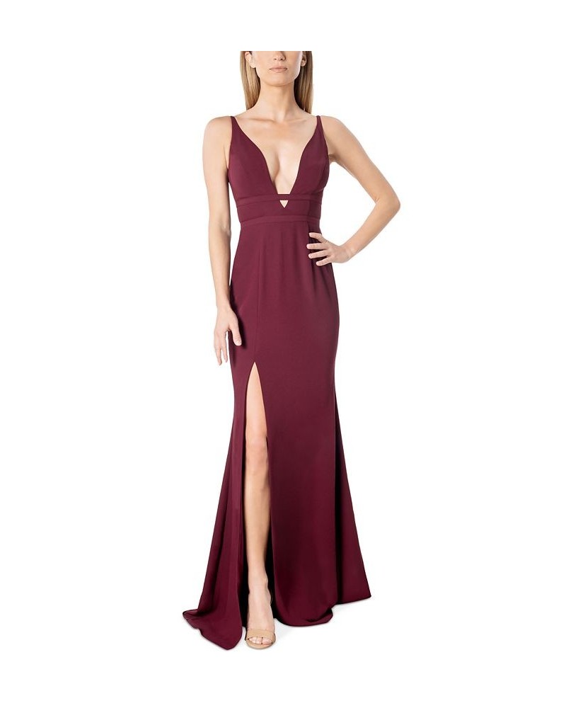 Women's Viola Off-The-Shoulder Bodycon Dress Burgundy $45.51 Dresses