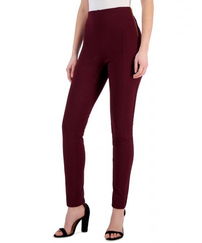 Women's High-Waist Skinny Pants Red $21.07 Pants