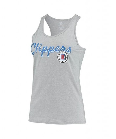 Women's LA Clippers Anchor Tank Top and Pants Sleep Set Heathered Gray, Heathered Red $23.92 Pajama