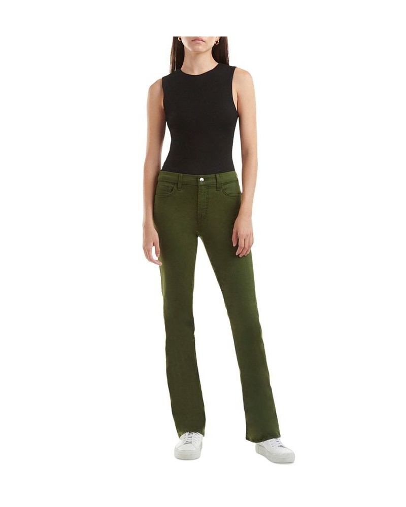 JEN 7 by 7 For All Mankind Women's Slim-Fit Bootcut Pants Olive $40.33 Jeans