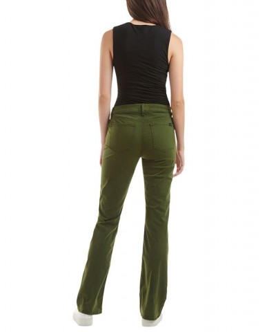 JEN 7 by 7 For All Mankind Women's Slim-Fit Bootcut Pants Olive $40.33 Jeans