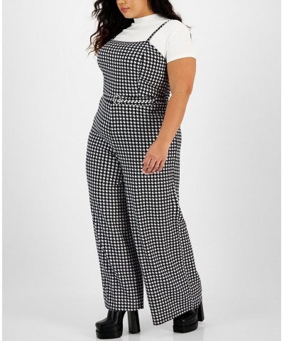 Trendy Plus Size Mock Neck Top & Printed Jumpsuit Set Multi $15.39 Outfits