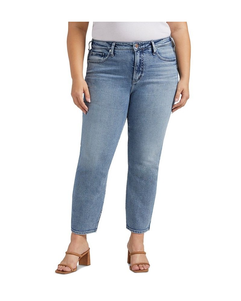 Plus Size Most Wanted Ankle Straight-Leg Jeans Indigo $25.56 Jeans