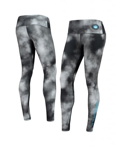 Women's Black Charlotte FC Smoke Leggings Black $35.39 Pants