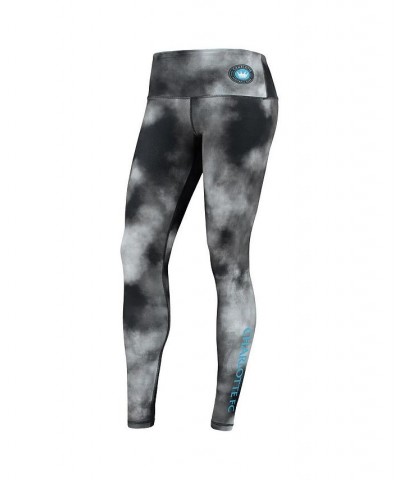 Women's Black Charlotte FC Smoke Leggings Black $35.39 Pants