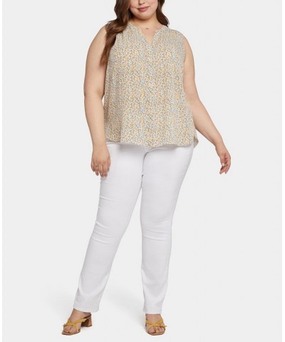 Plus Size Sleeveless Pintuck Blouse Sand Cat $25.15 Tops