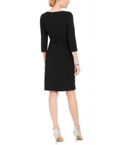 Ruffled Sheath Dress Black $41.83 Dresses