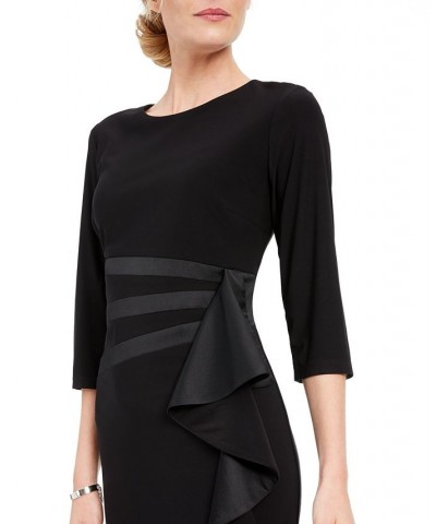 Ruffled Sheath Dress Black $41.83 Dresses