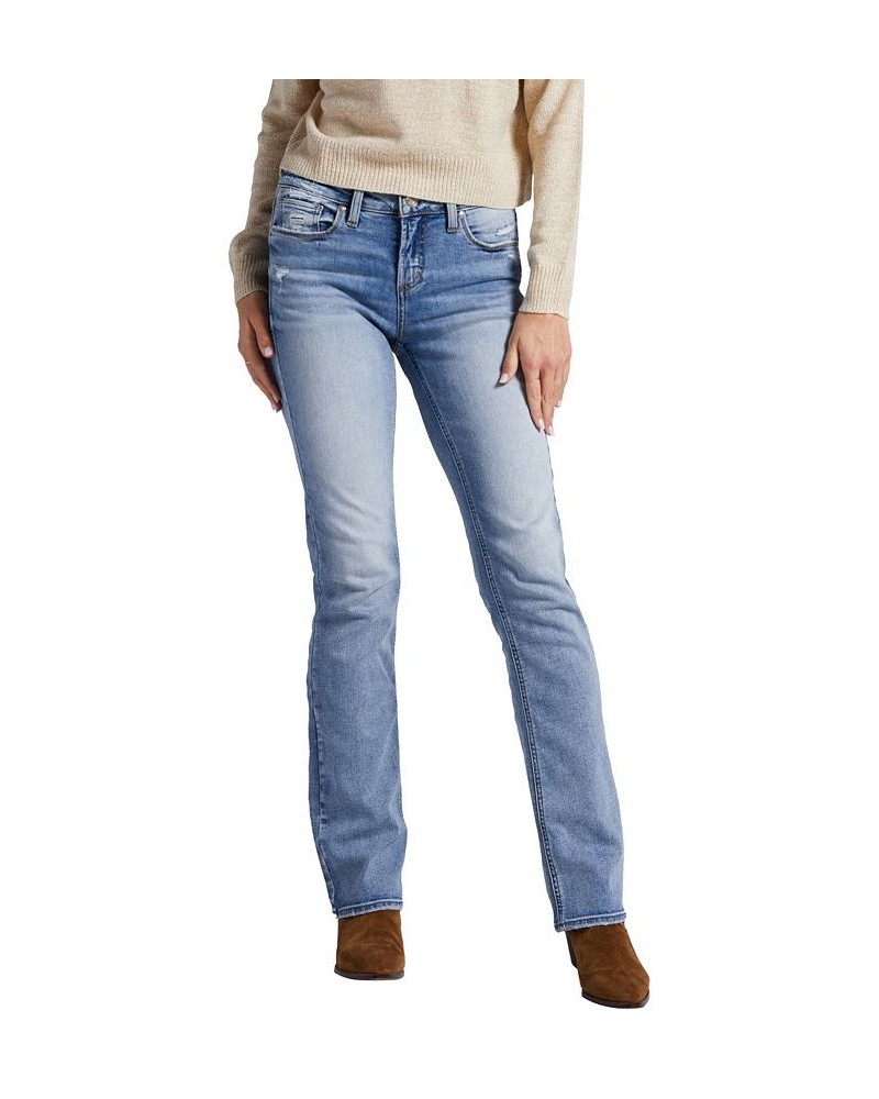 Women's Elyse Mid Rise Slim Bootcut Jeans Indigo $45.12 Jeans