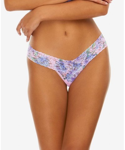 Low-Rise Printed Lace Thong Pashley Manor Gardens $12.75 Panty
