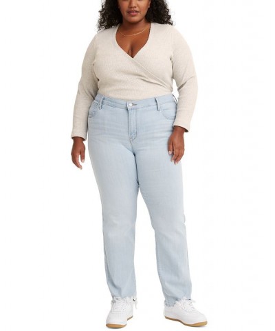 Trendy Plus Size 724 High-Rise Straight-Leg Jeans Slate Scan $38.49 Jeans