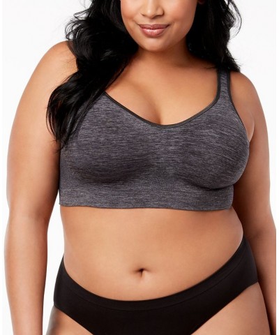 Comfort Revolution ComfortFlex Fit Seamless Shaping Wireless Bra 3488 Gravel Grey Heather $18.59 Bras