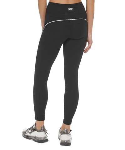 Women's Logo-Tape 7/8 Leggings Black $38.23 Pants