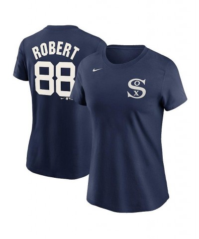 Women's Luis Robert Navy Chicago White Sox 2021 Field of Dreams Name and Number T-shirt Navy $16.56 Tops