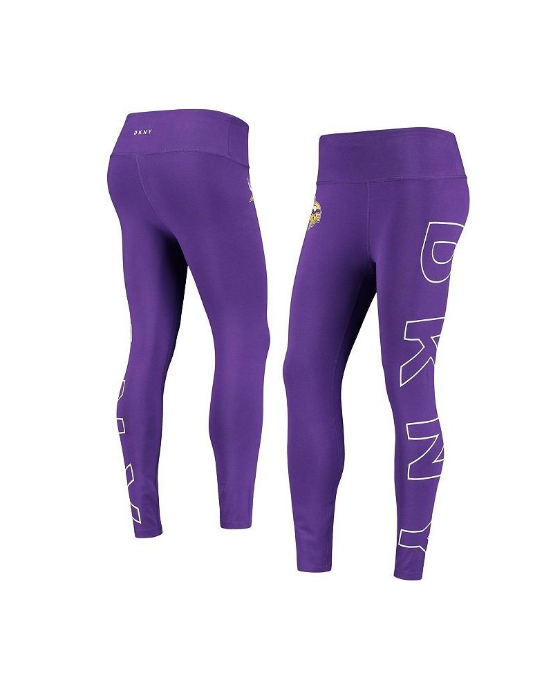 Women's Purple Minnesota Vikings Eva Leggings Purple $35.39 Pants