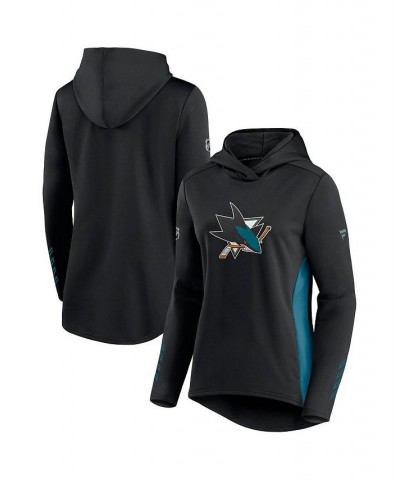 Women's Branded Black and Teal San Jose Sharks Authentic Pro Locker Room Pullover Hoodie Black, Teal $39.77 Sweatshirts