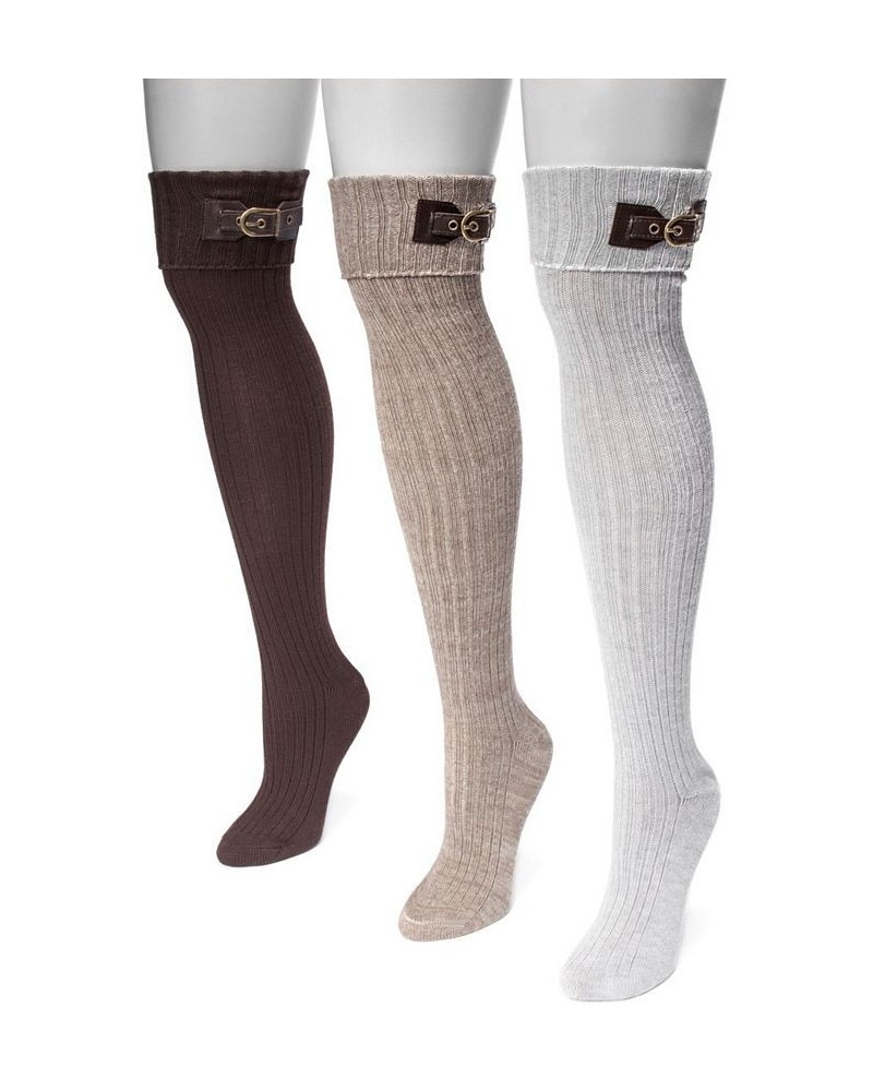 Women's Over The Knee Socks 3 Pair Neutral $22.44 Socks