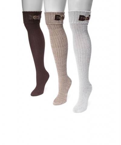 Women's Over The Knee Socks 3 Pair Neutral $22.44 Socks