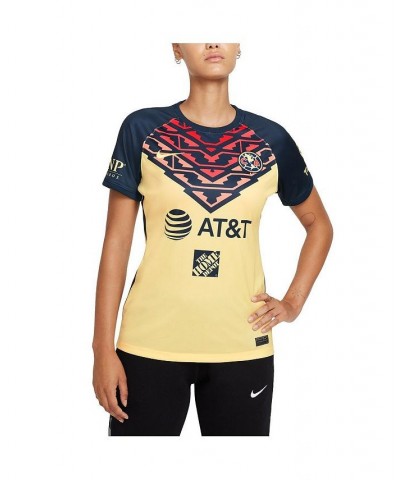 Women's Yellow Club America 2021/22 Home Breathe Stadium Replica Jersey Yellow $49.00 Jersey